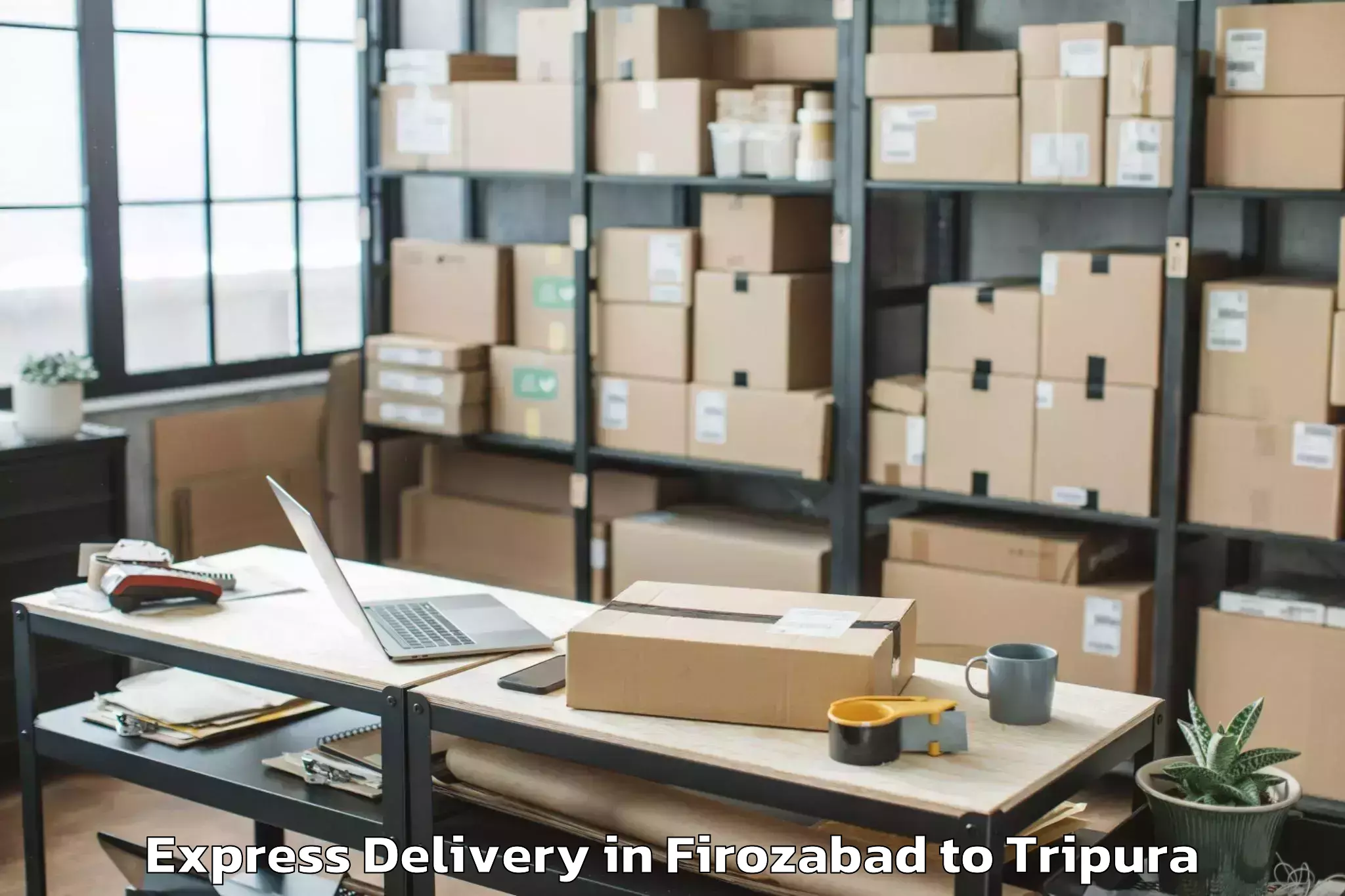 Affordable Firozabad to Hezamara Express Delivery